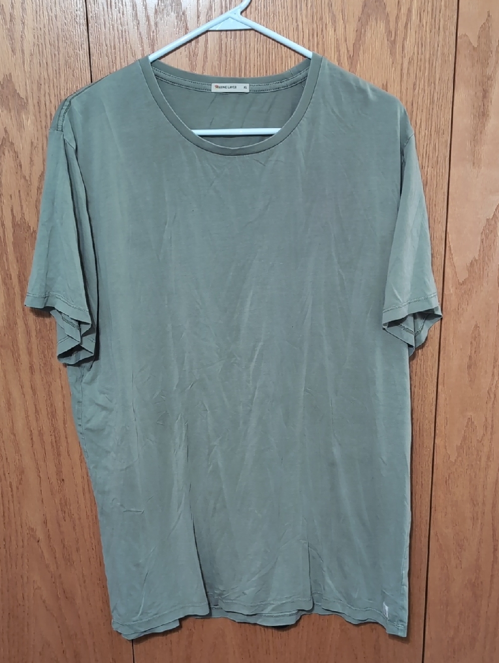 Marine Layer Olive Green Crew Neck Tee